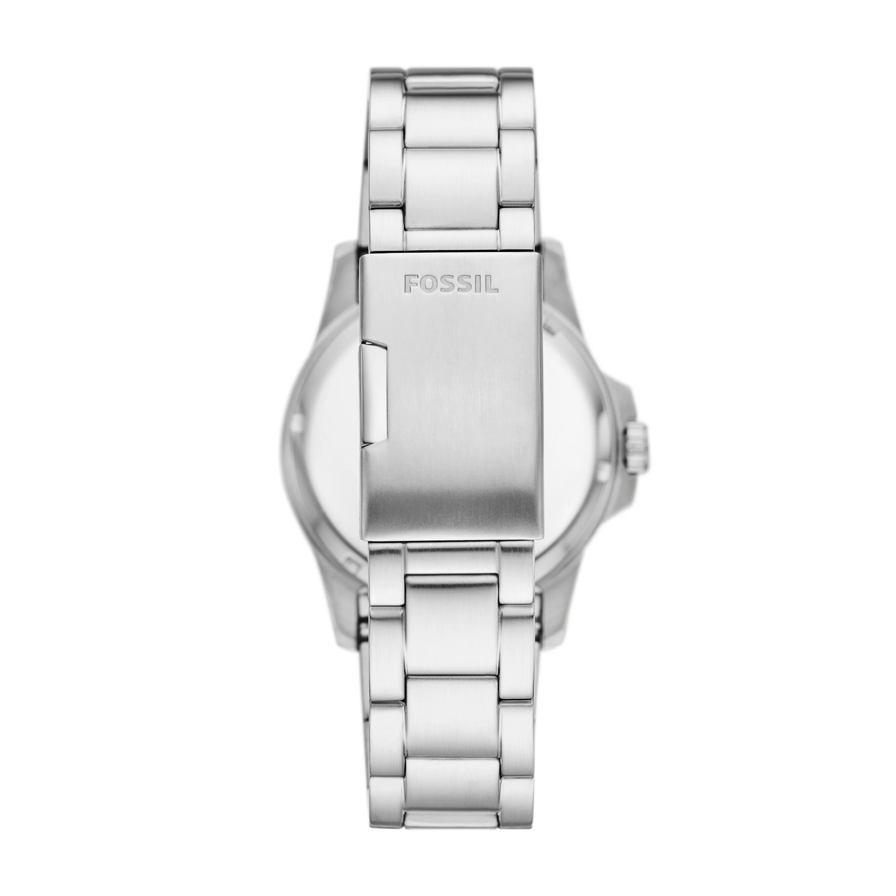 FOSSIL BLUE DIVE THREE-HAND DATE STAINLESS STEEL WATCH