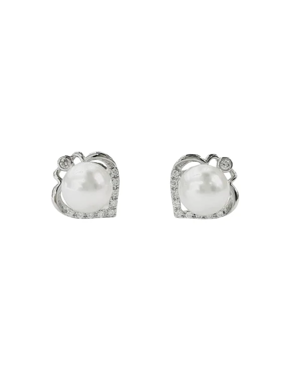 EARRING POH KONG 585 WHITE GOLD