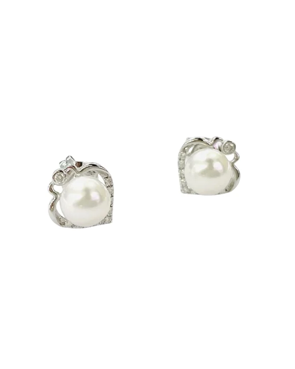 EARRING POH KONG 585 WHITE GOLD