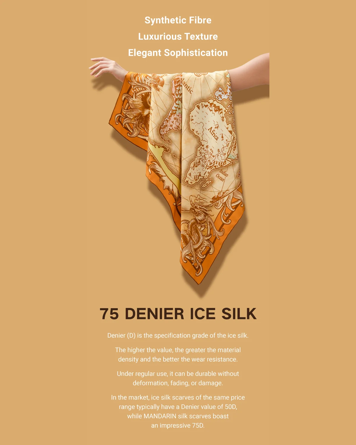 TREASURE ATLAS 2.0 NEW SCARF (ICE SILK)