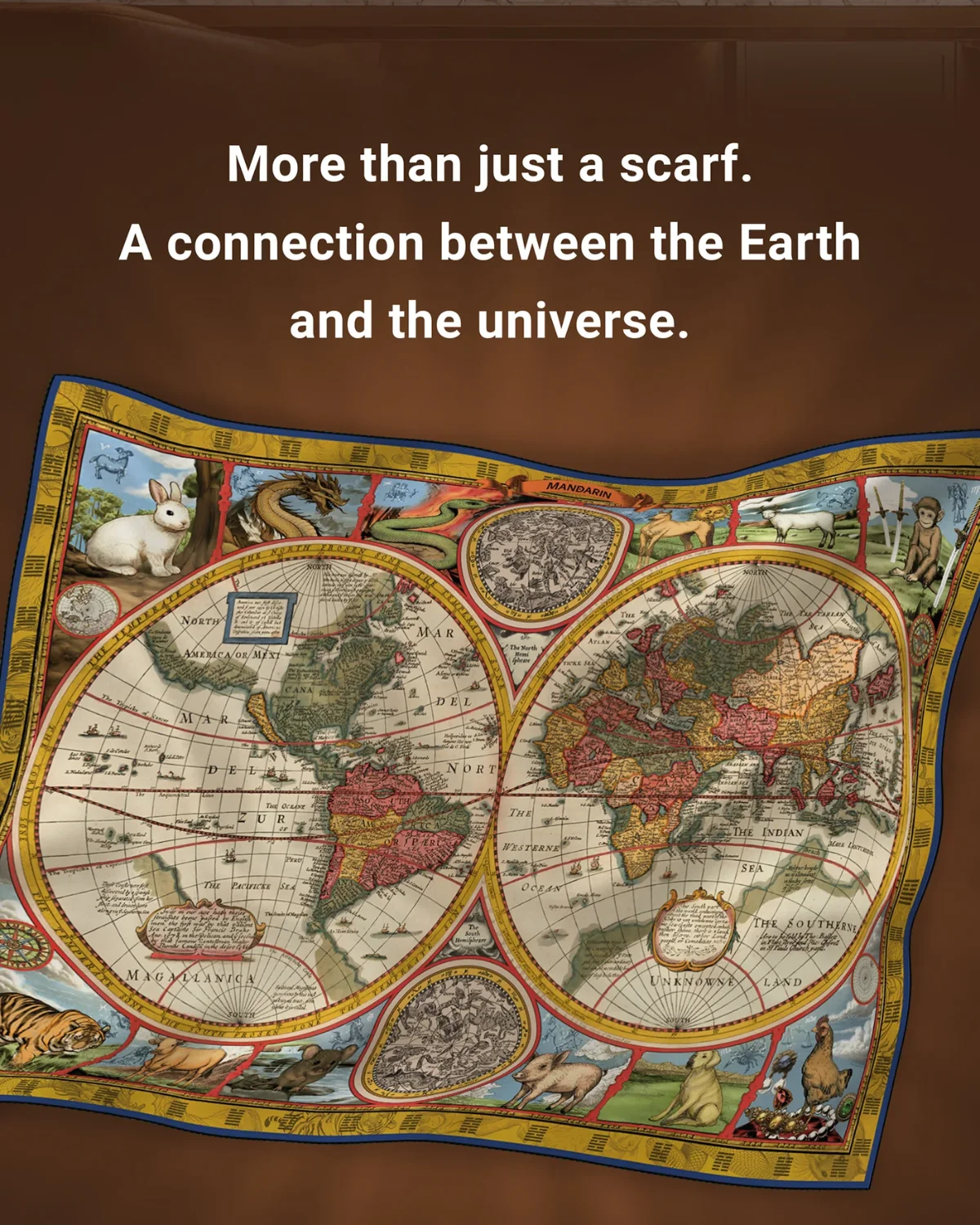 TREASURE ATLAS 2.0 NEW SCARF (SILK)