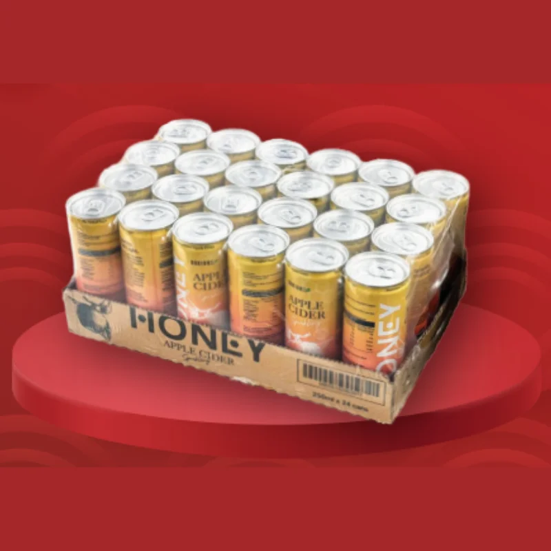 [24 CANS/CARTON] HONEY APPLE CIDER SPARKLING DRINK 250ML