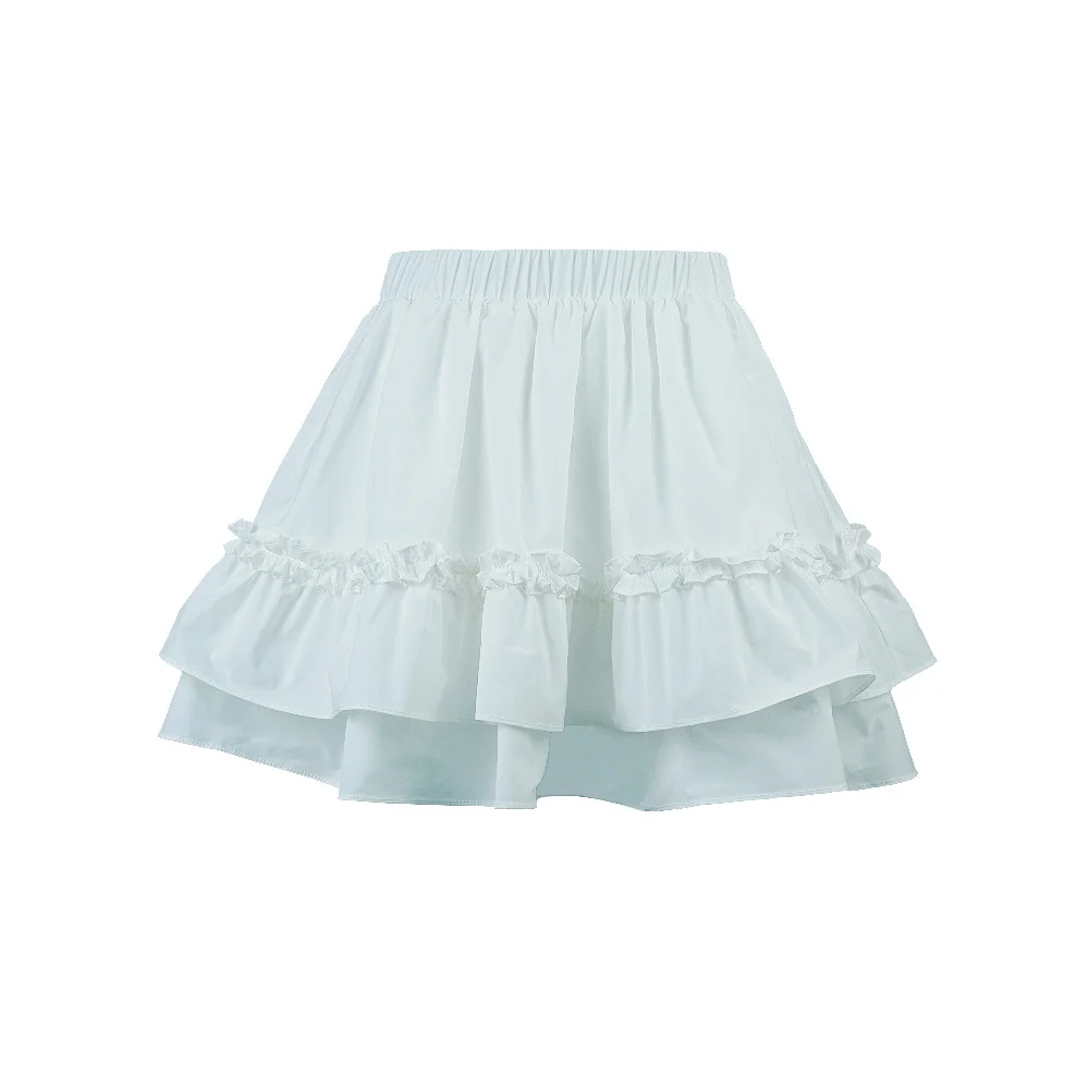 RUFFLE SKORT - OFF WHITE