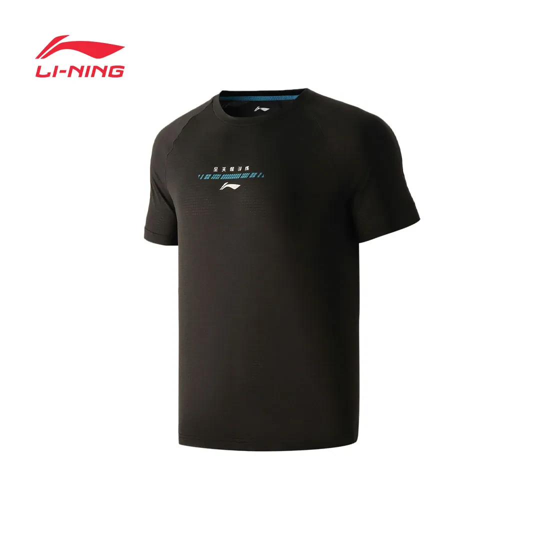 LI-NING SHORT SLEEVE TOP - BLACK